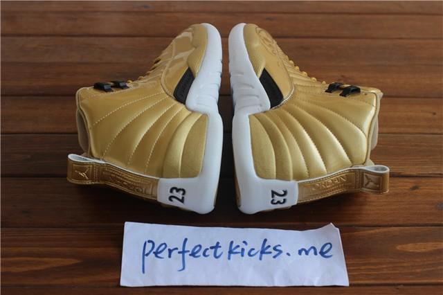 Authentic Air Jordan 12 Gold Pinnacle